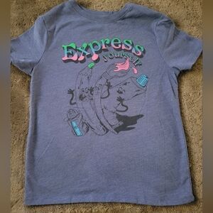 Kids Express Yourself Tee M/8 Purple Blue
